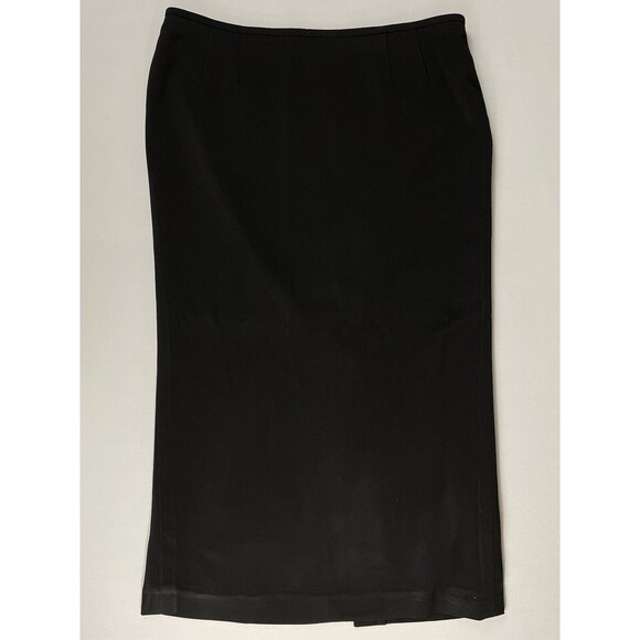TAHARI ARTHUR S. LEVINE Long Skirt Business Suit Women’s 14 Black Vintage - Picture 5 of 16